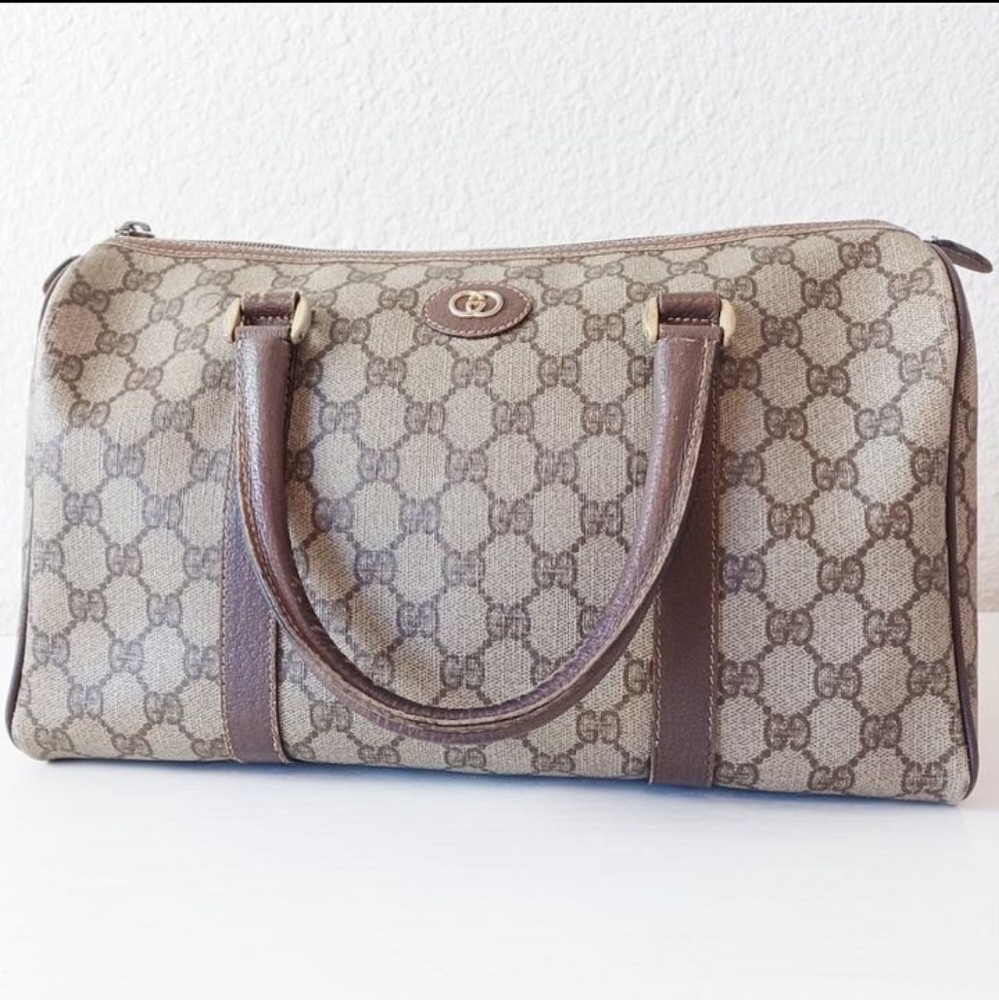 Gucci GG Supreme Vintage Boston Bag
